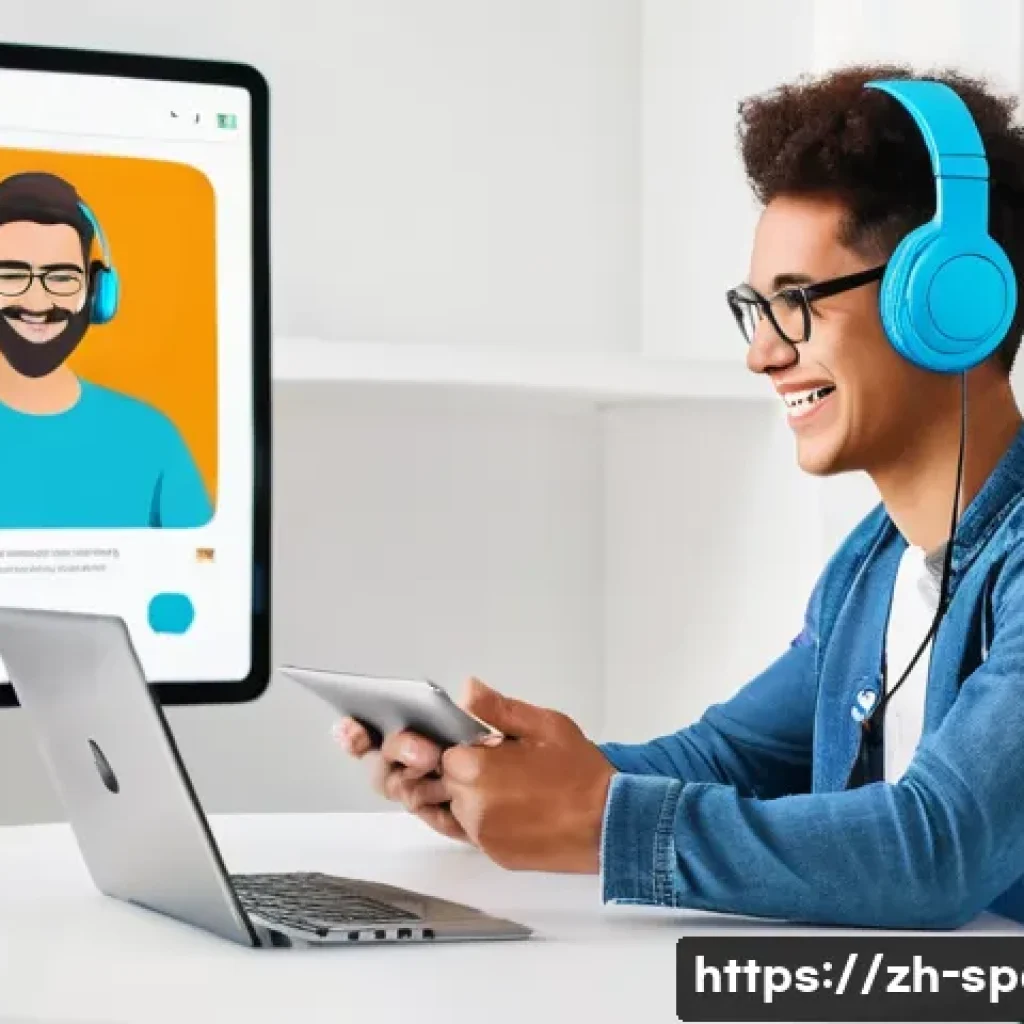 스페인어 인사말과 기본 표현 - **AI Language Learning Companion:**
    "A young adult, ethnically diverse person (e.g., East Asian,...